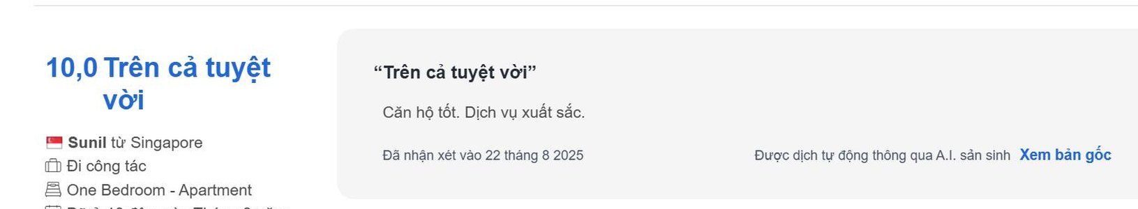 Ảnh chụp đánh giá thật từ Agoda